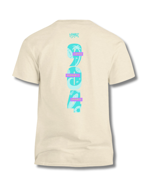 904 Loves Women's Sports T-Shirt (Tan)