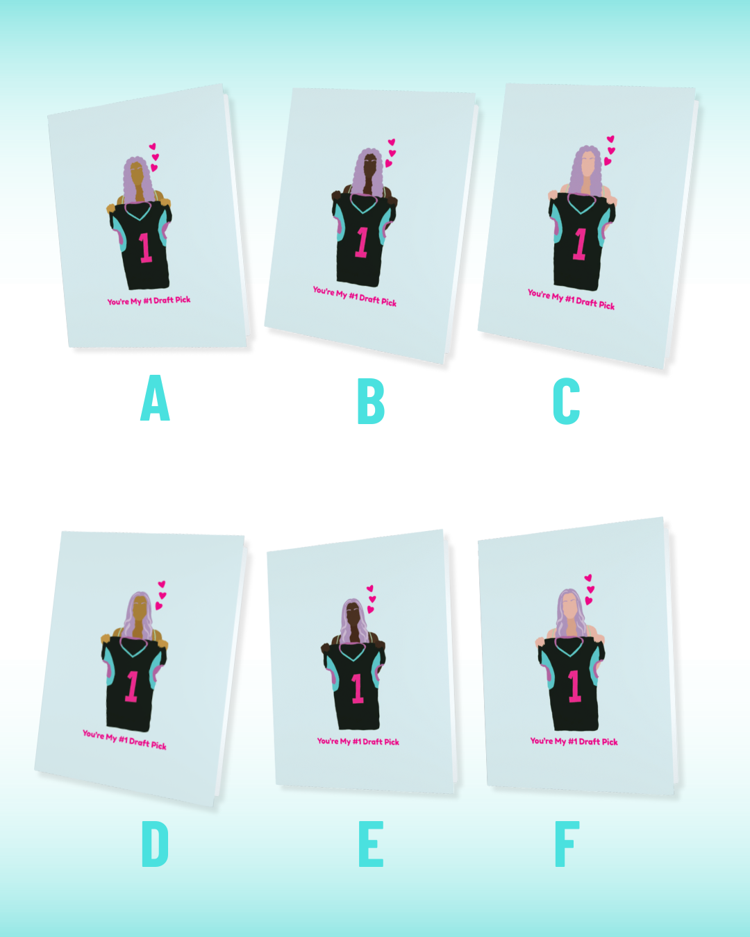 Love Card - You're My #1 Draft Pick