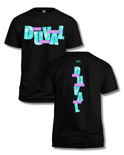 DUVAL Loves Women's Sports T-Shirt (Black)