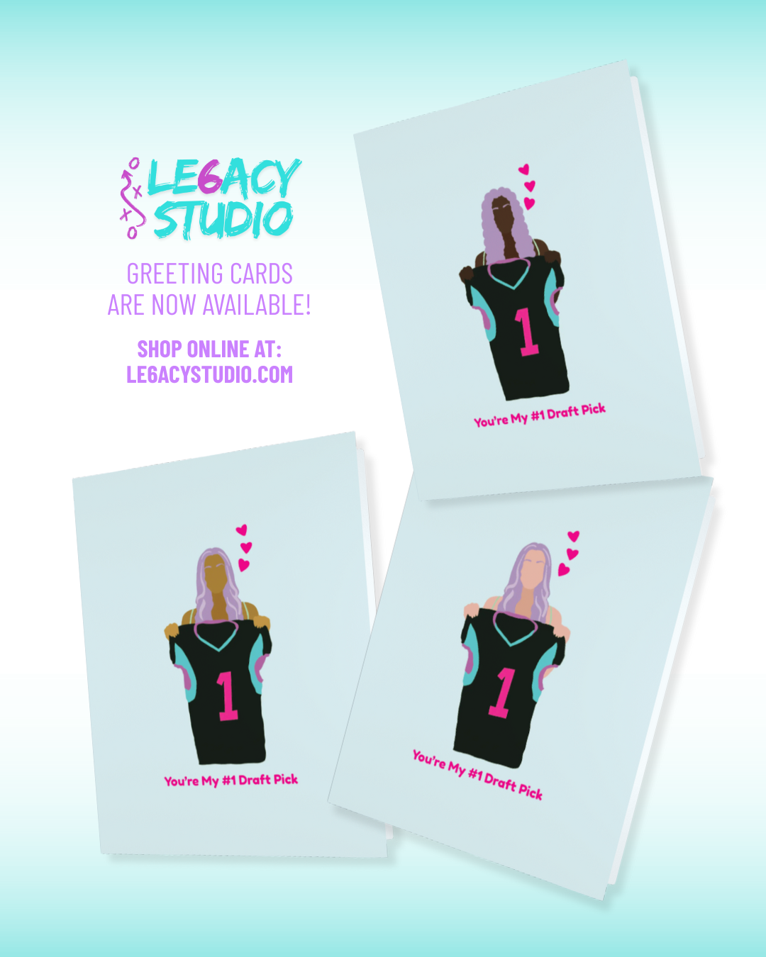 Love Card - You're My #1 Draft Pick