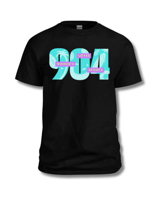 904 Loves Women's Sports T-Shirt (Black)