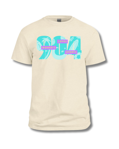 904 Loves Women's Sports T-Shirt (Tan)