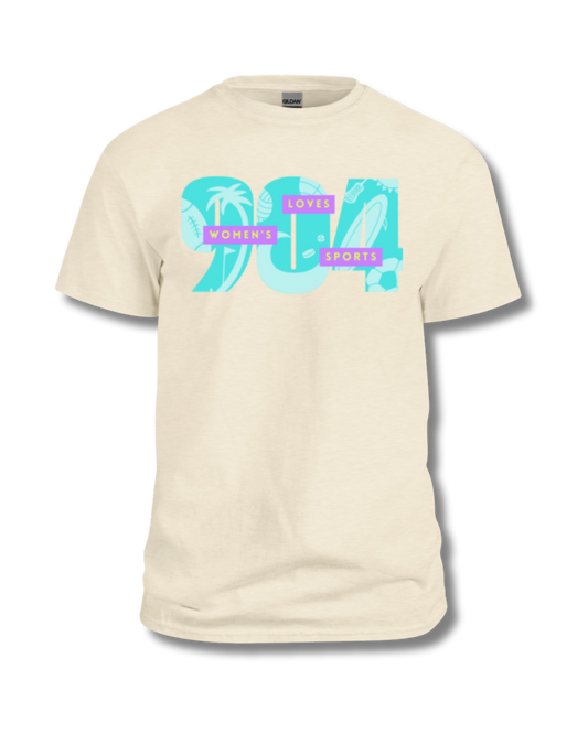 904 Loves Women's Sports T-Shirt (Tan)