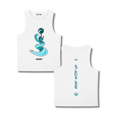 Rising Tide Tank Top (White)