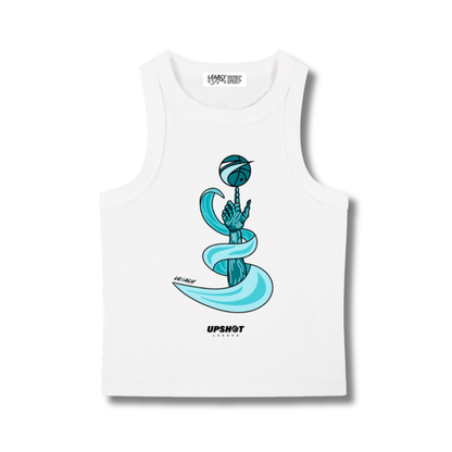 Rising Tide Tank Top (White)