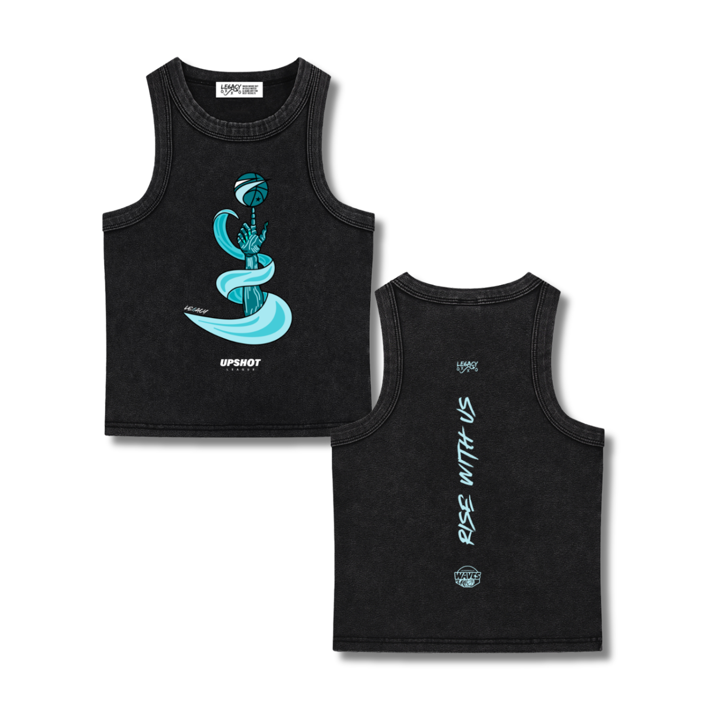 Rising Tide Tank Top (Black)