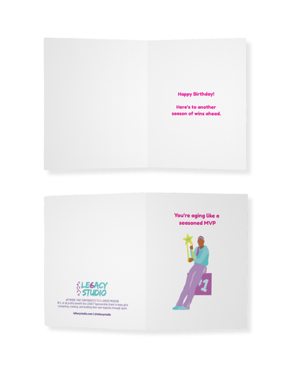 Birthday Card - Aging Like a Seasoned MVP