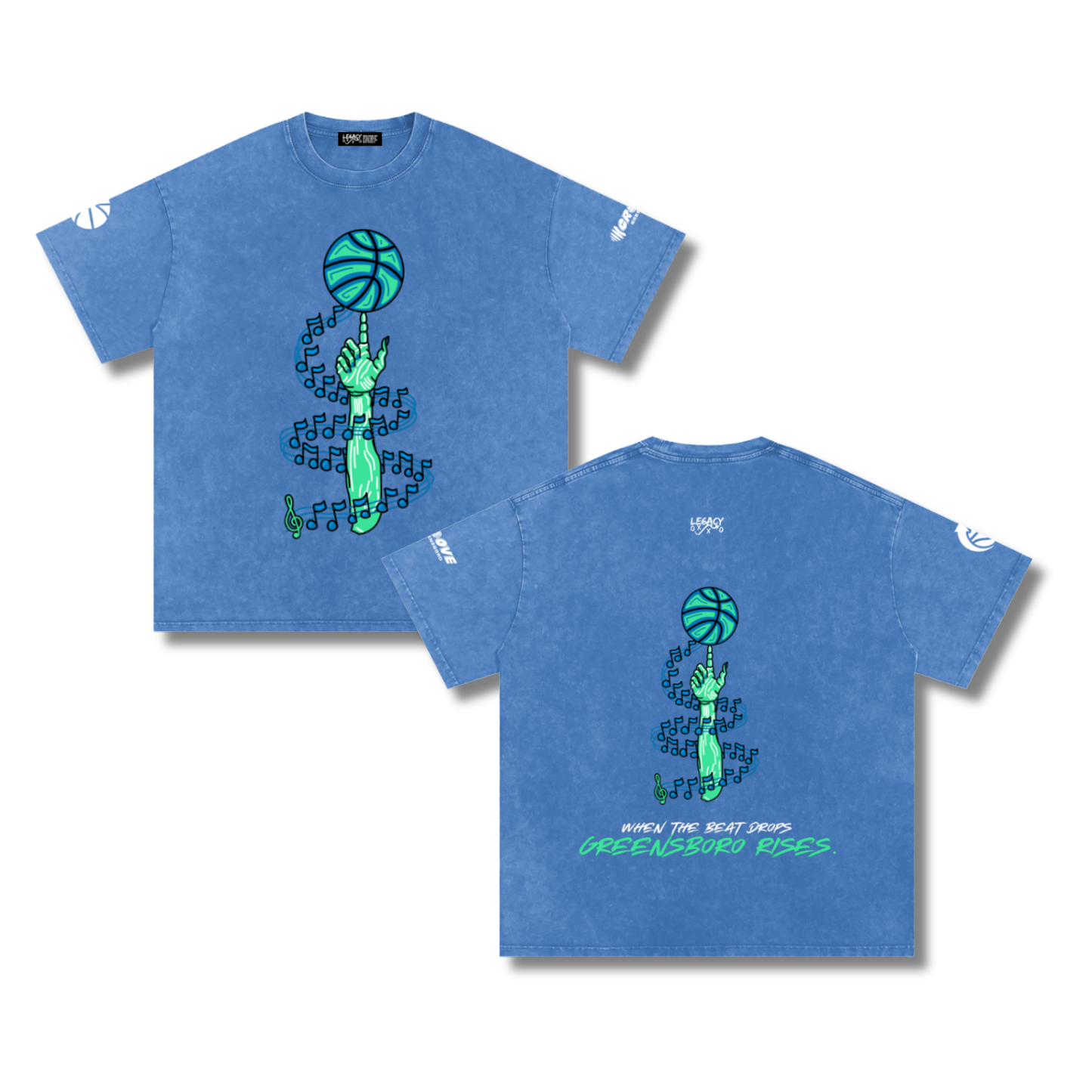 Move Like Music Tee (Blue)