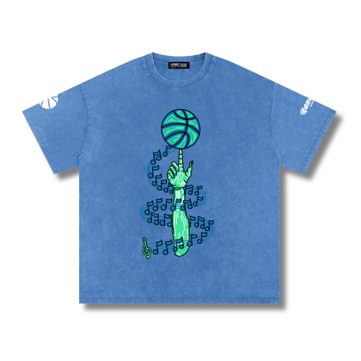 Move Like Music Tee (Blue)