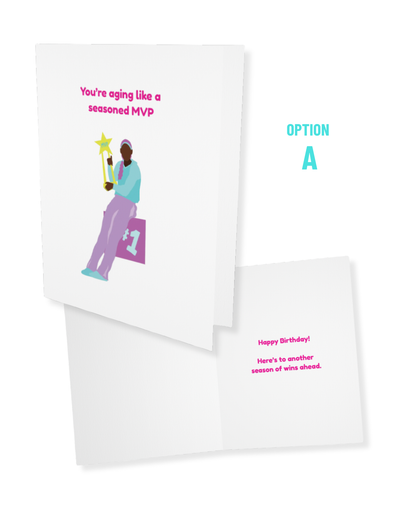 Birthday Card - Aging Like a Seasoned MVP