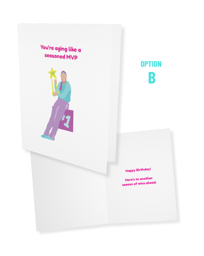 Birthday Card - Aging Like a Seasoned MVP
