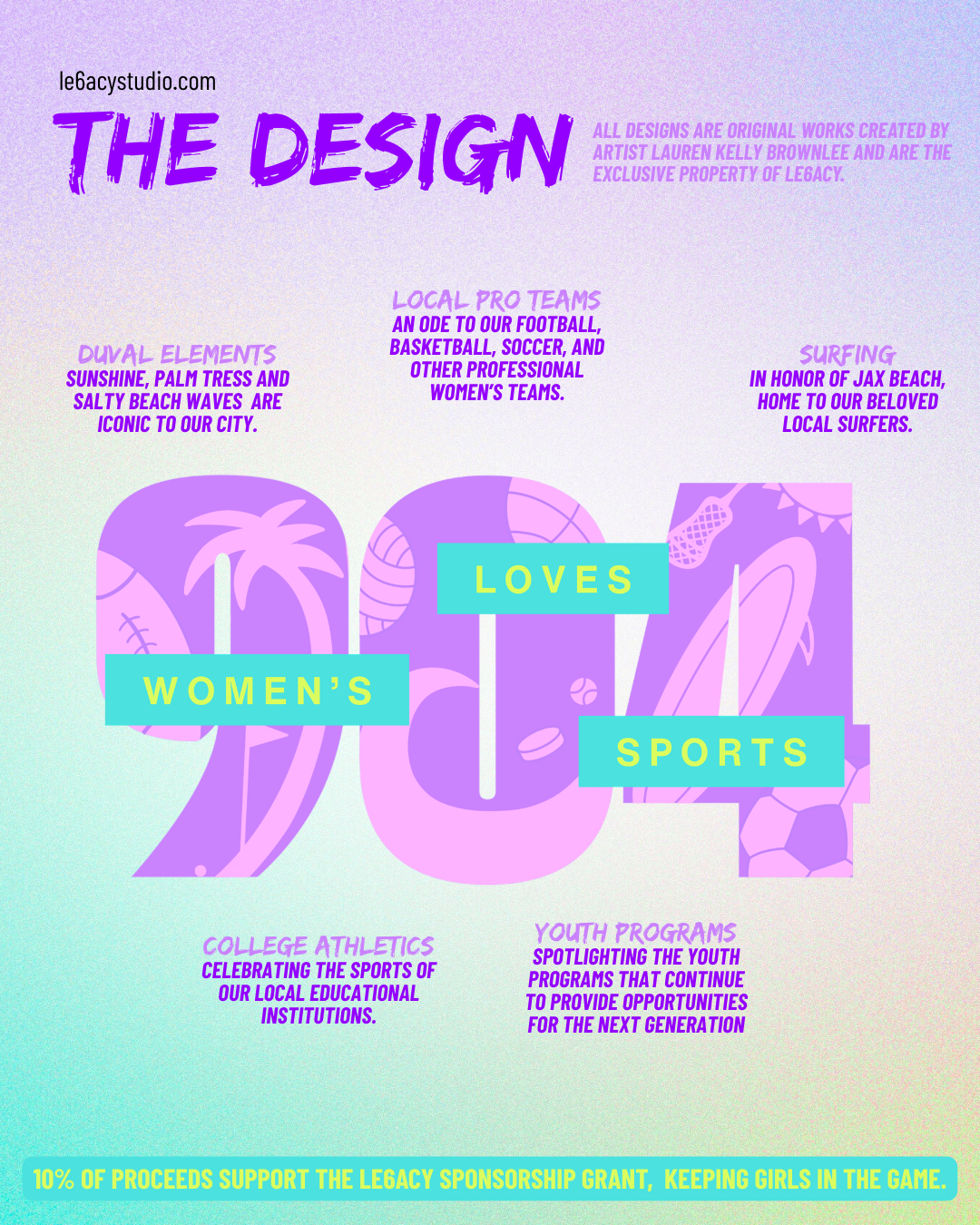 904 Loves Women's Sports Sticker