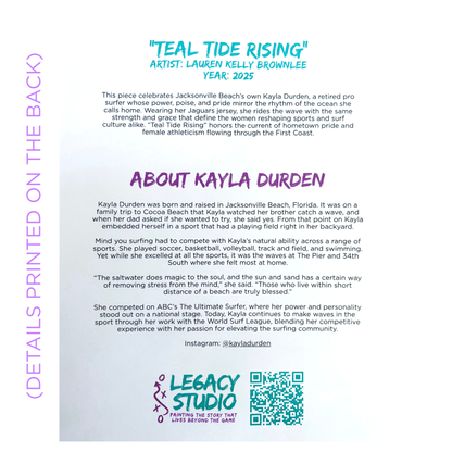 Autographed Print - Kayla Durden "Teal Tide Rising"