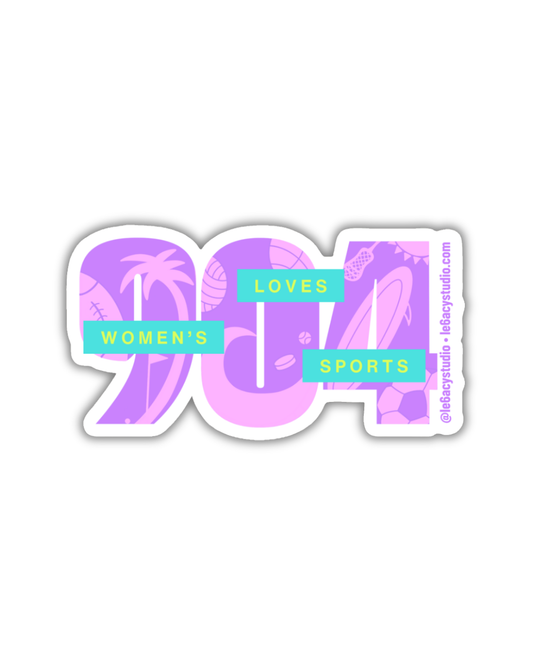 904 Loves Women's Sports Sticker