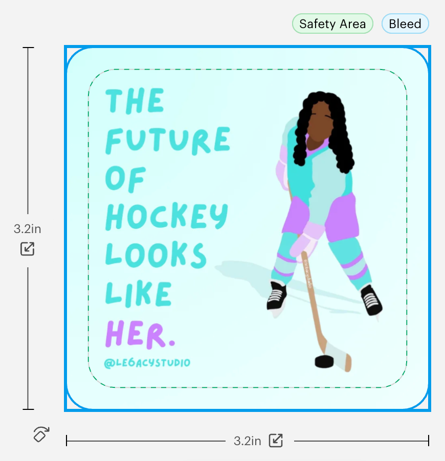 The Future of Hockey Looks Like Her Sticker