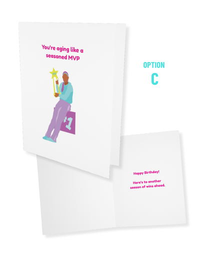 Birthday Card - Aging Like a Seasoned MVP